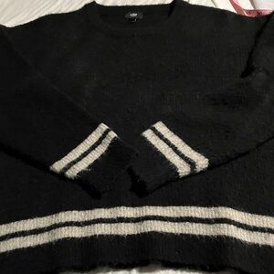 LINE Women's Black Crew Neck Sweater